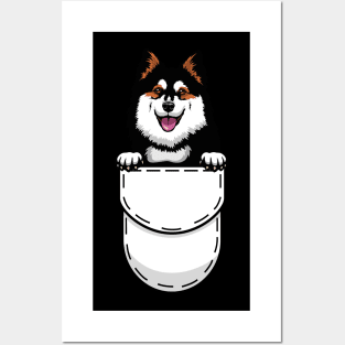 Funny Finnish Lapphund Pocket Dog Posters and Art